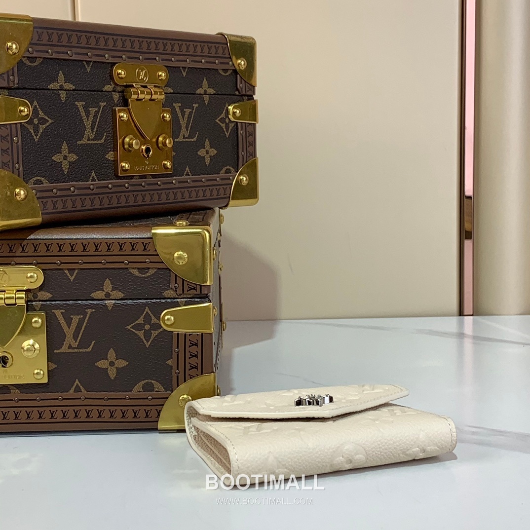 Louis Vuitton Victorine Wallet Monogram Empreinte Leather Wallet 루이비통 빅토린 월릿 모노그램 앙프렝뜨 레더 지갑 12cm 4