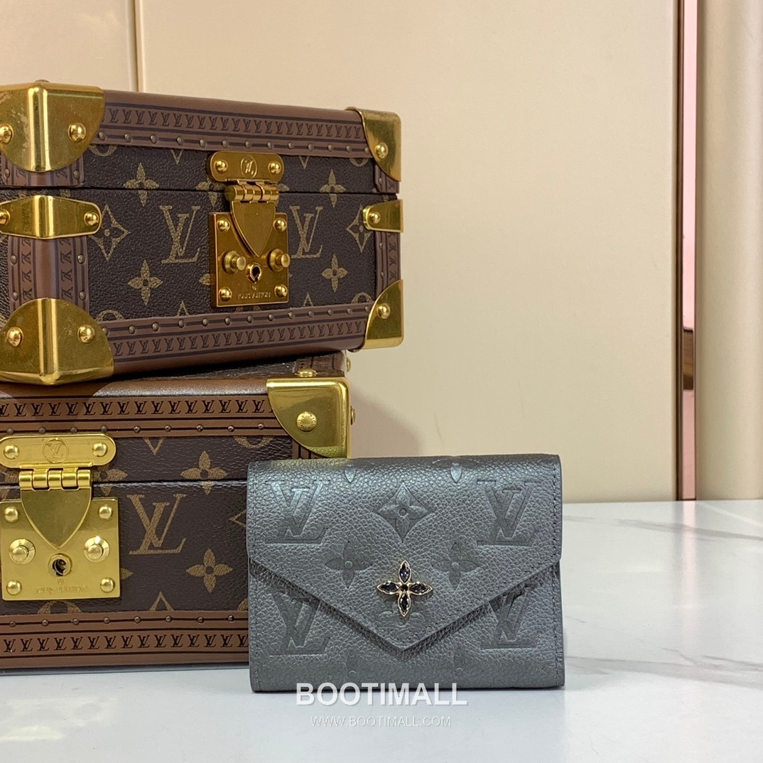 Louis Vuitton Victorine Wallet Monogram Empreinte Leather Wallet 루이비통 빅토린 월릿 모노그램 앙프렝뜨 레더 지갑 12cm 1