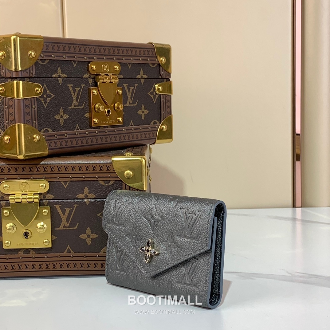 Louis Vuitton Victorine Wallet Monogram Empreinte Leather Wallet 루이비통 빅토린 월릿 모노그램 앙프렝뜨 레더 지갑 12cm 2