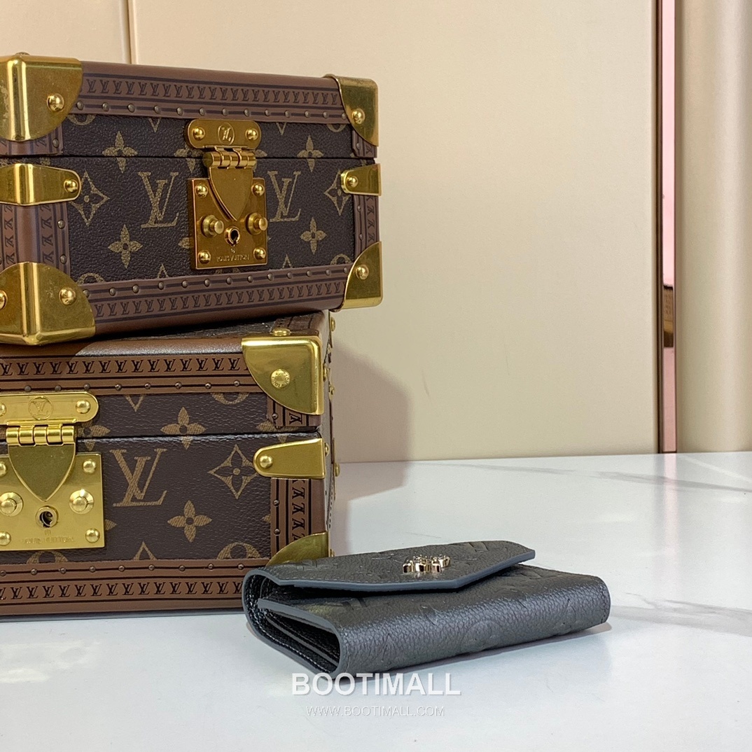 Louis Vuitton Victorine Wallet Monogram Empreinte Leather Wallet 루이비통 빅토린 월릿 모노그램 앙프렝뜨 레더 지갑 12cm 4
