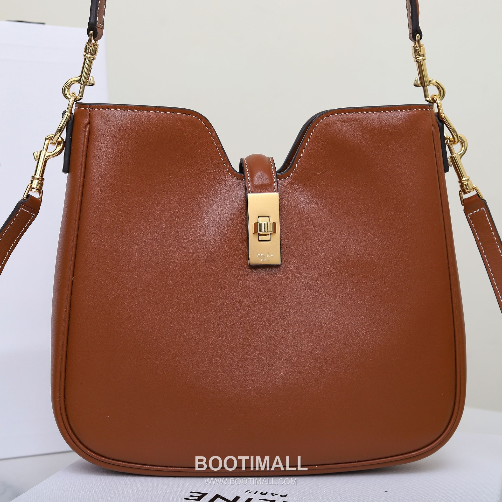 Louis Vuitton Lock Chain Italian Cowhide Brown Crossbody Bag 루이비통 락 체인 이탈리아 소가죽 브라운 크로스백 24.5cm 14