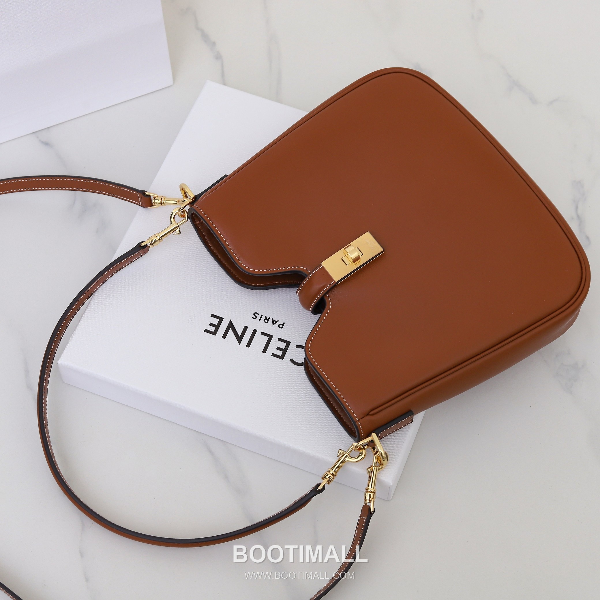 Louis Vuitton Lock Chain Italian Cowhide Brown Crossbody Bag 루이비통 락 체인 이탈리아 소가죽 브라운 크로스백 24.5cm 16