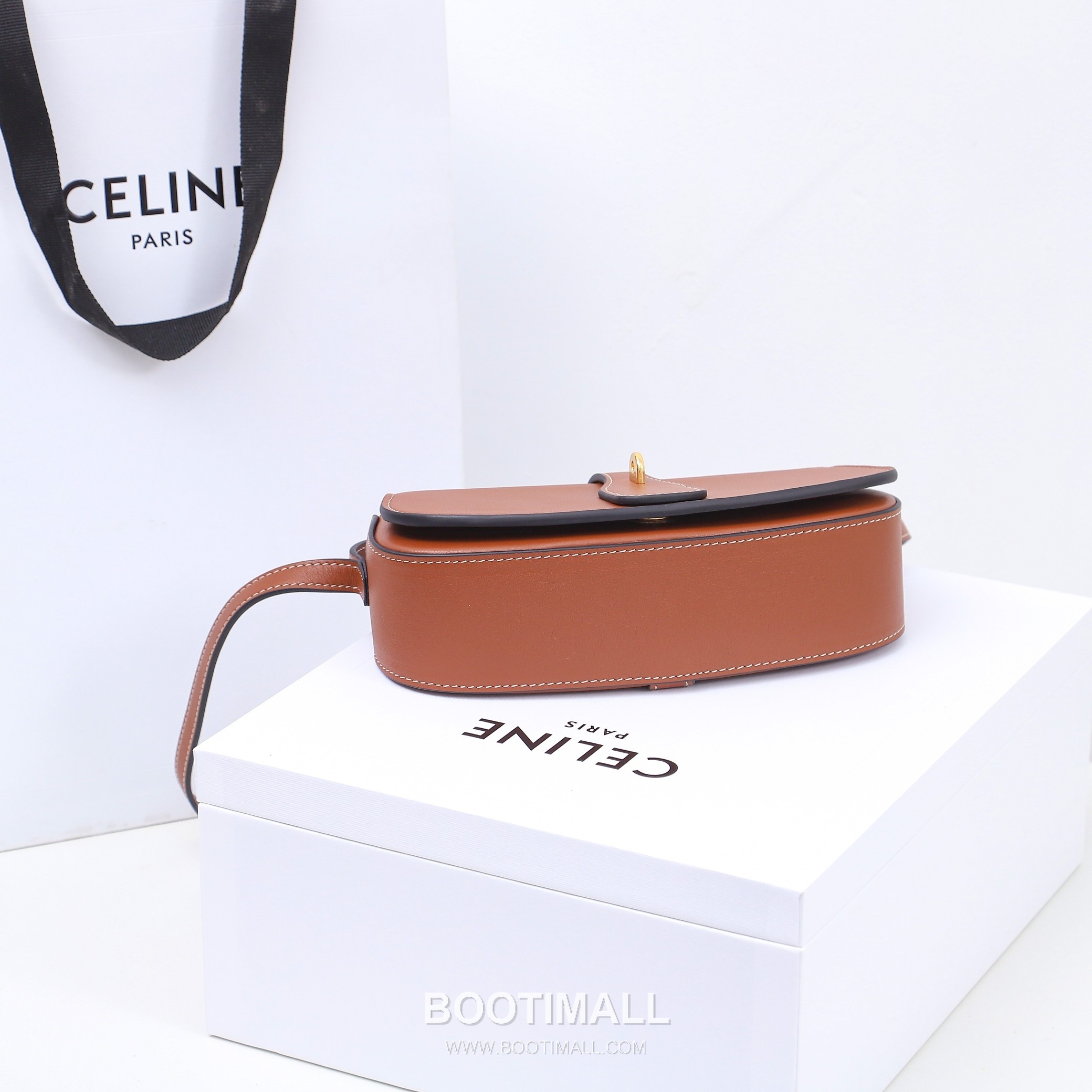 Celine Tabou 101592 Italian Cowhide Brown Clutch Bag 셀린느 타부 101592 이탈리아 소가죽 브라운 클러치백 18cm 15