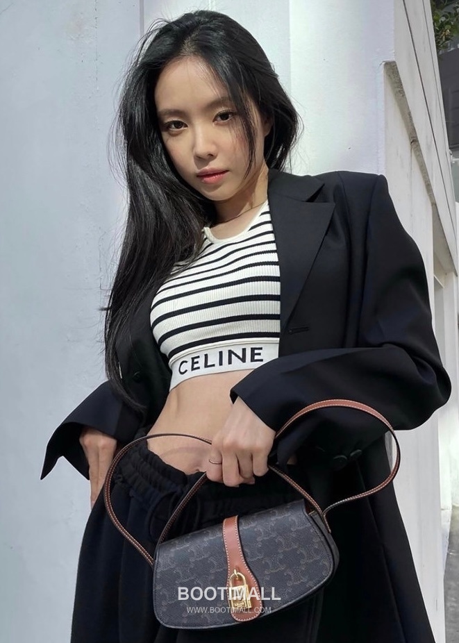 Celine Tabou Clutch Monogram Canvas Leather Bag 셀린느 타부 클러치 모노그램 캔버스 레더 숄더백 18cm 10