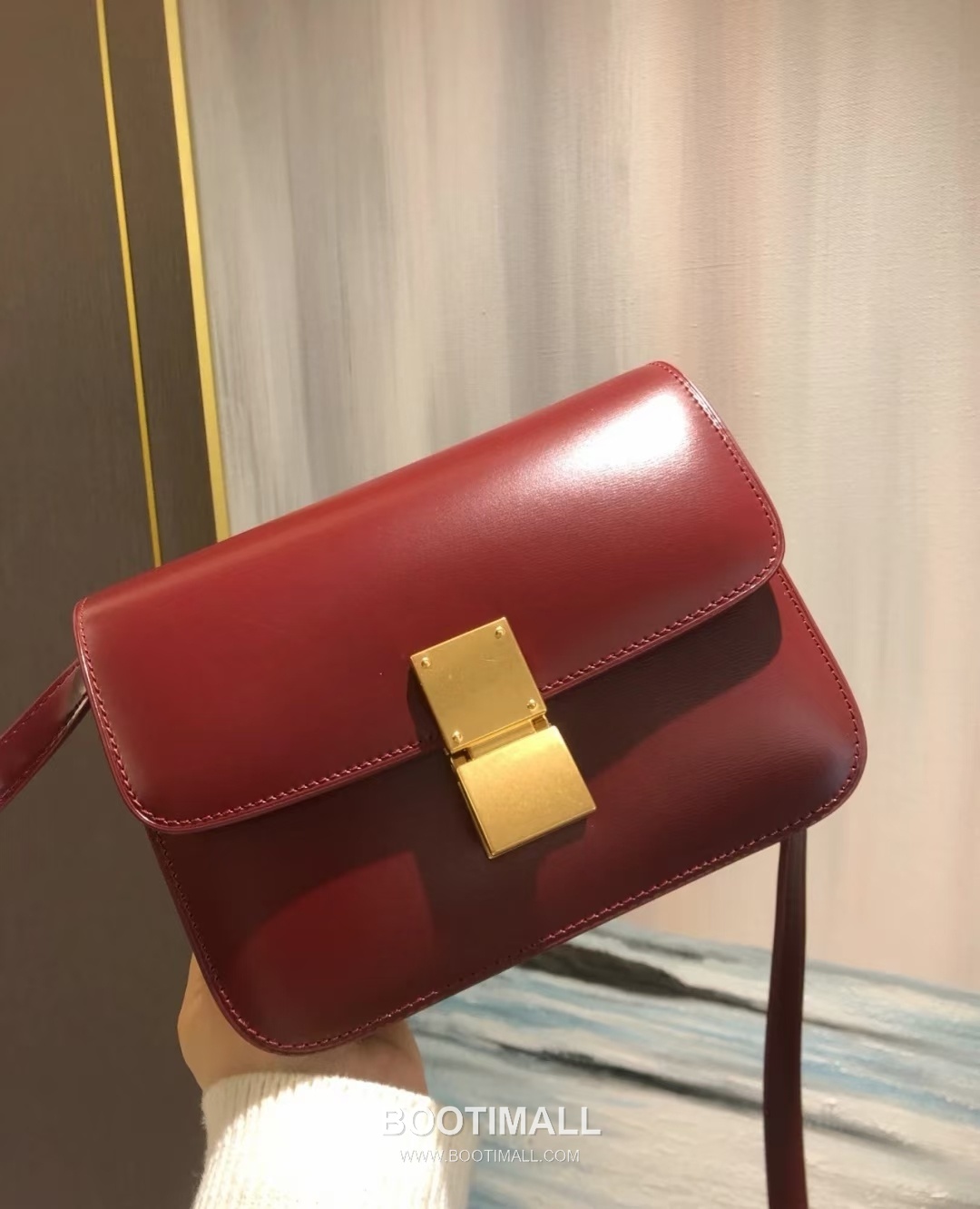 Celine Classic Box Leather Shoulder Bag 셀린느 클래식 박스 레더 숄더백 18.5cm 3