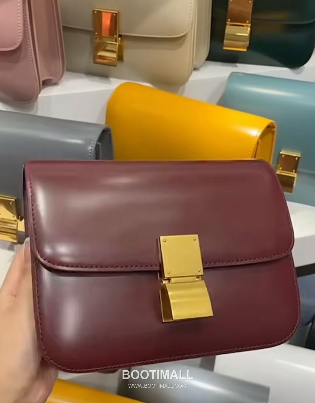 Celine Classic Box Leather Shoulder Bag 셀린느 클래식 박스 레더 숄더백 18.5cm 4