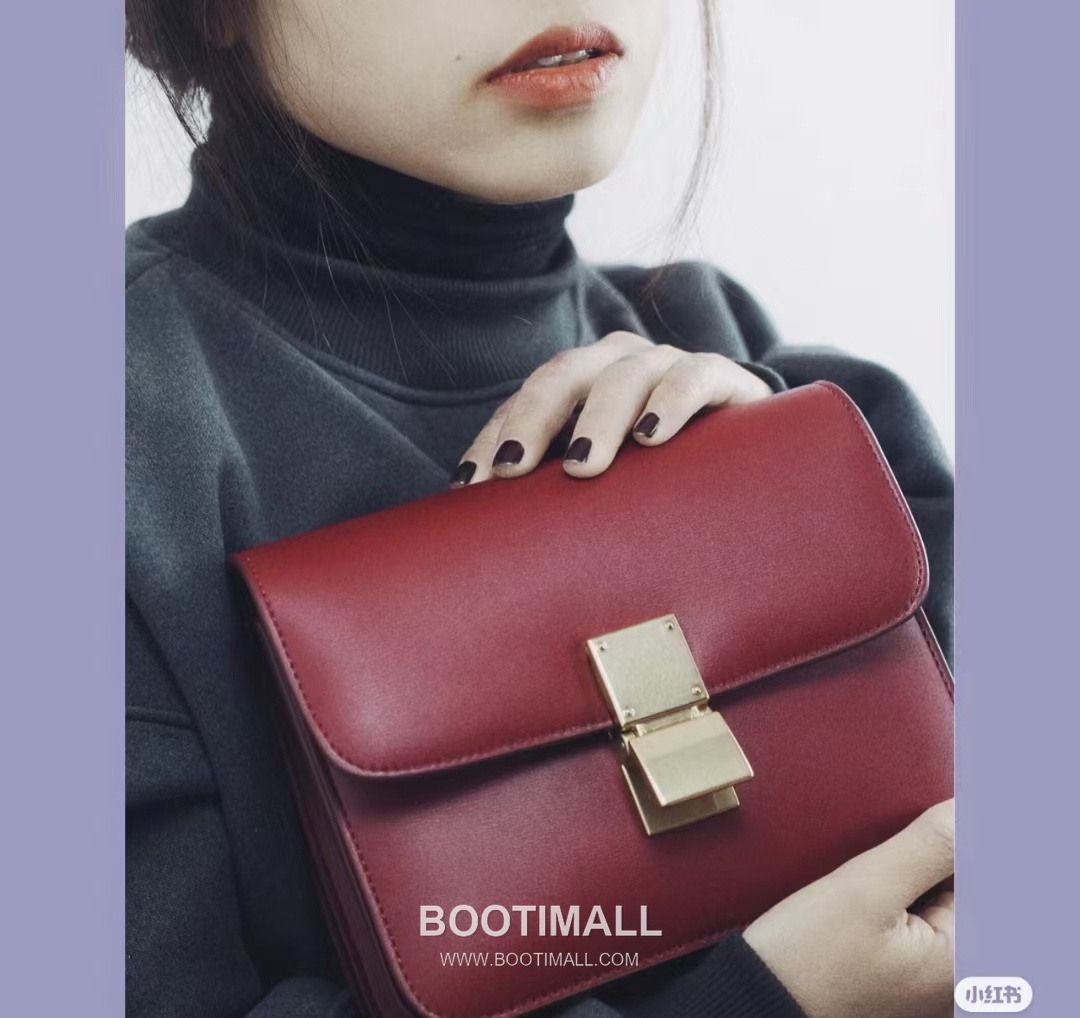 Celine Classic Box Leather Shoulder Bag 셀린느 클래식 박스 레더 숄더백 18.5cm 5