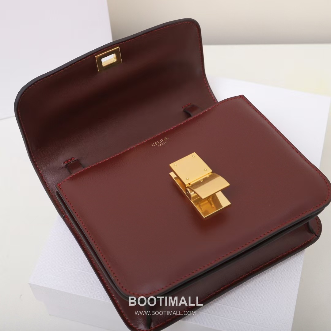 Celine Classic Box Leather Shoulder Bag 셀린느 클래식 박스 레더 숄더백 18.5cm 11
