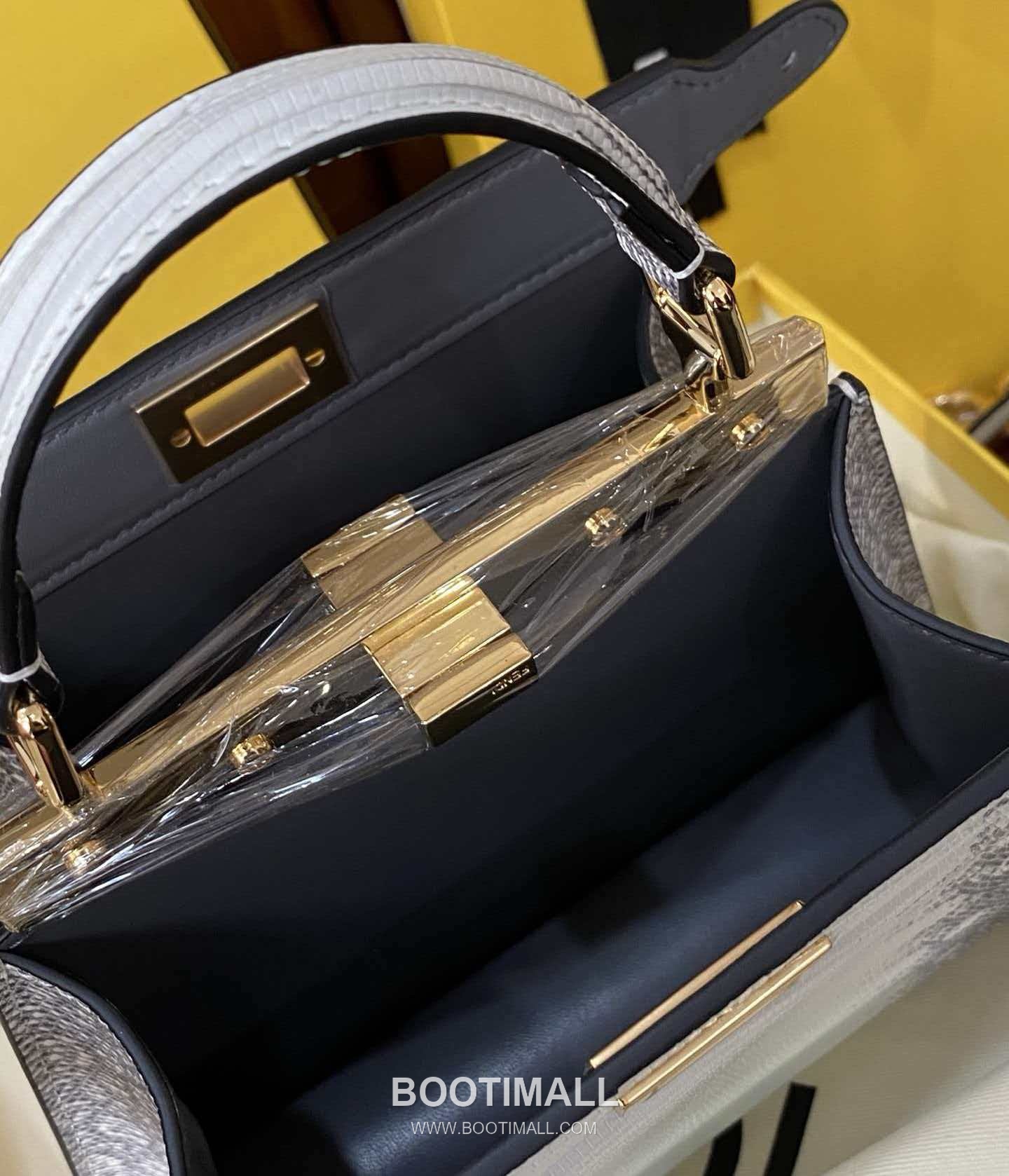 Fendi Peekaboo ISeeU Mini Lizard Leather Bag 펜디 피카부 아이씨유 미니 리자드 레더 백 20cm 8