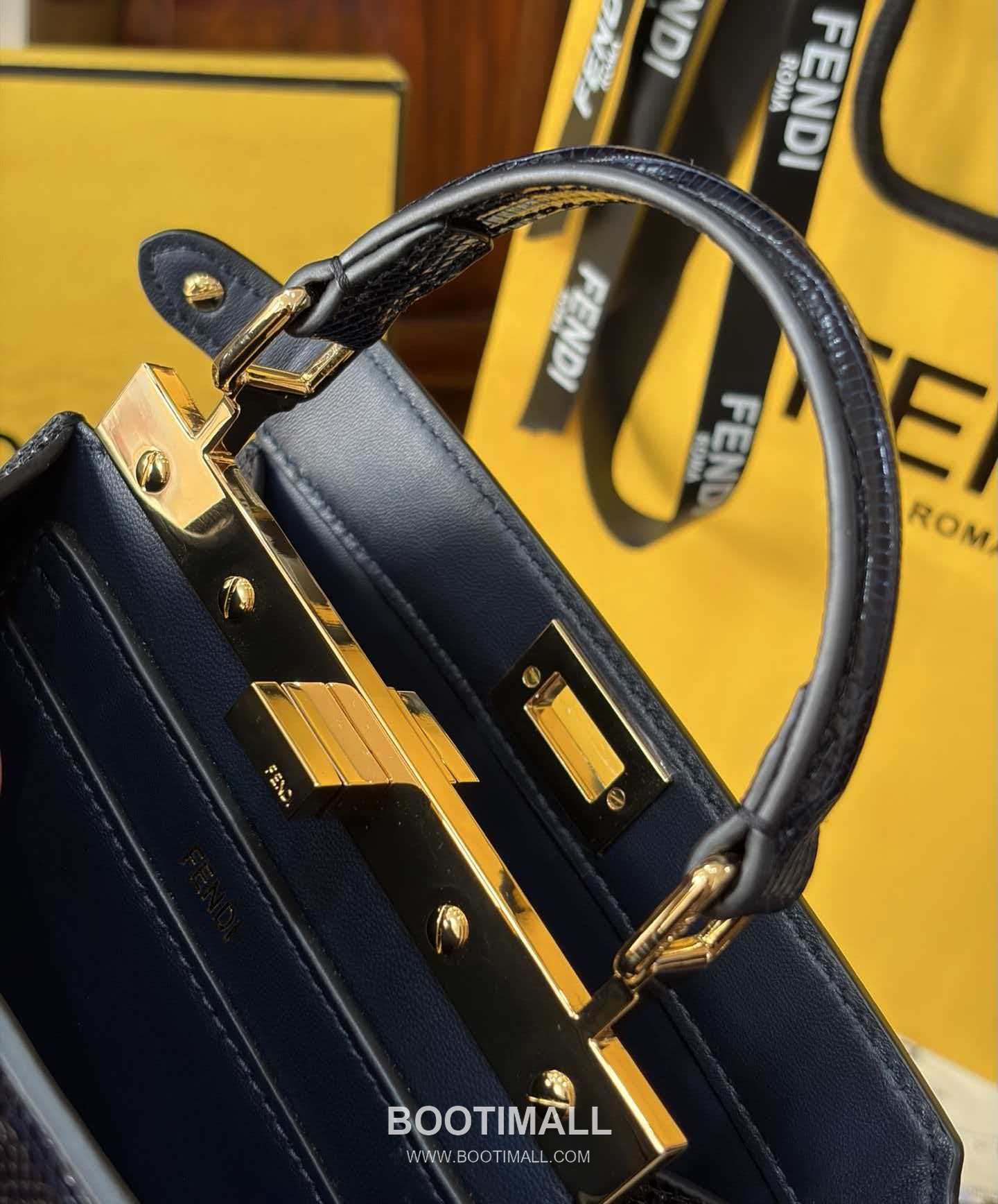 Fendi Peekaboo ISeeU Mini Lizard Leather Bag 펜디 피카부 아이씨유 미니 리자드 레더 백 20cm 8