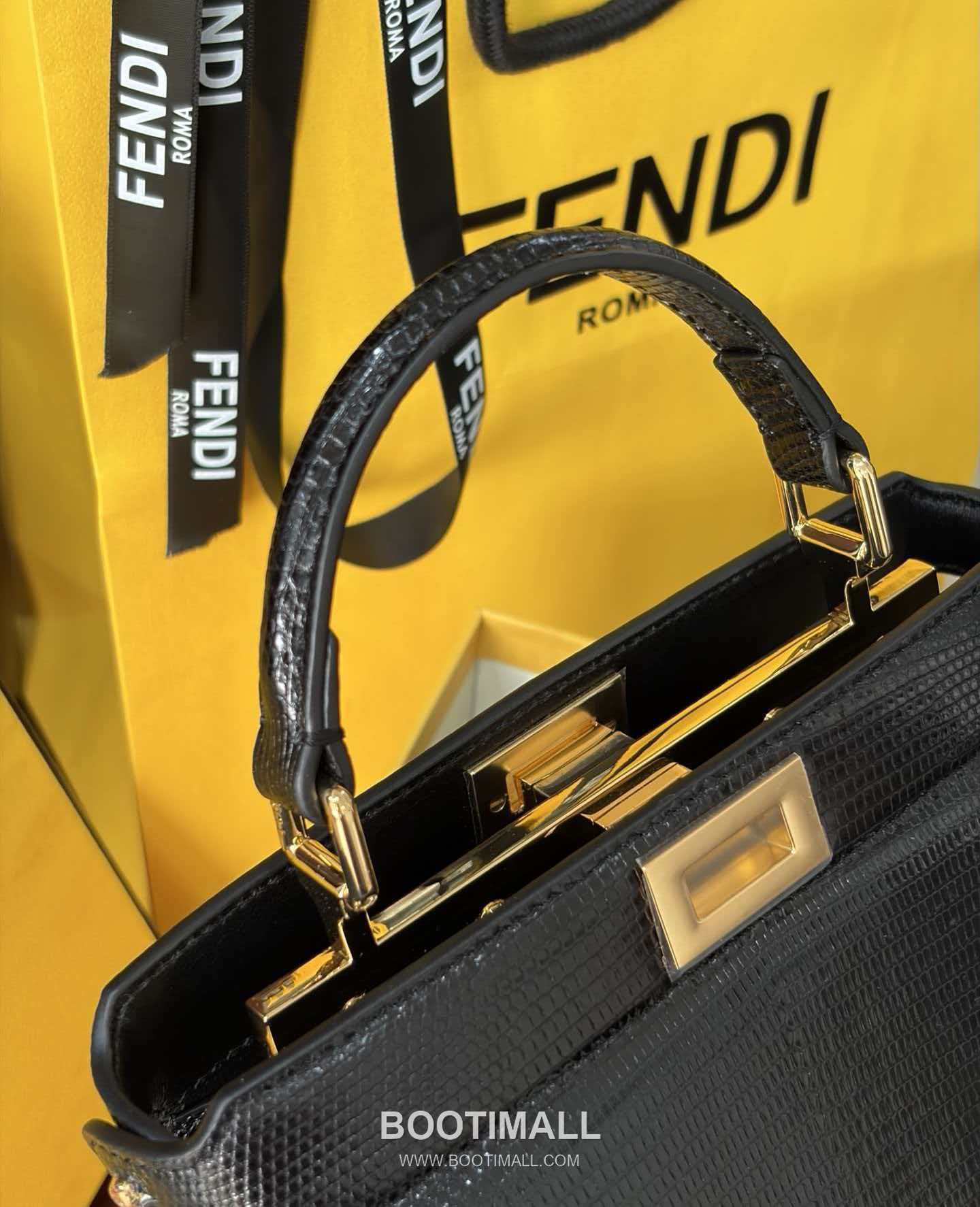 Fendi Peekaboo ISeeU Mini Lizard Leather Bag 펜디 피카부 아이씨유 미니 리자드 레더 백 20cm 8