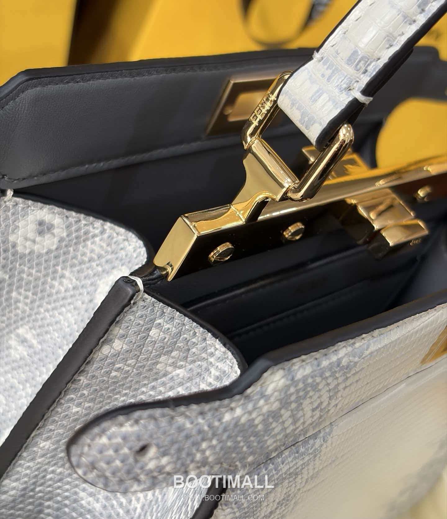 Fendi Peekaboo ISeeU Mini Lizard Leather Bag 펜디 피카부 아이씨유 미니 리자드 레더 백 20cm 7