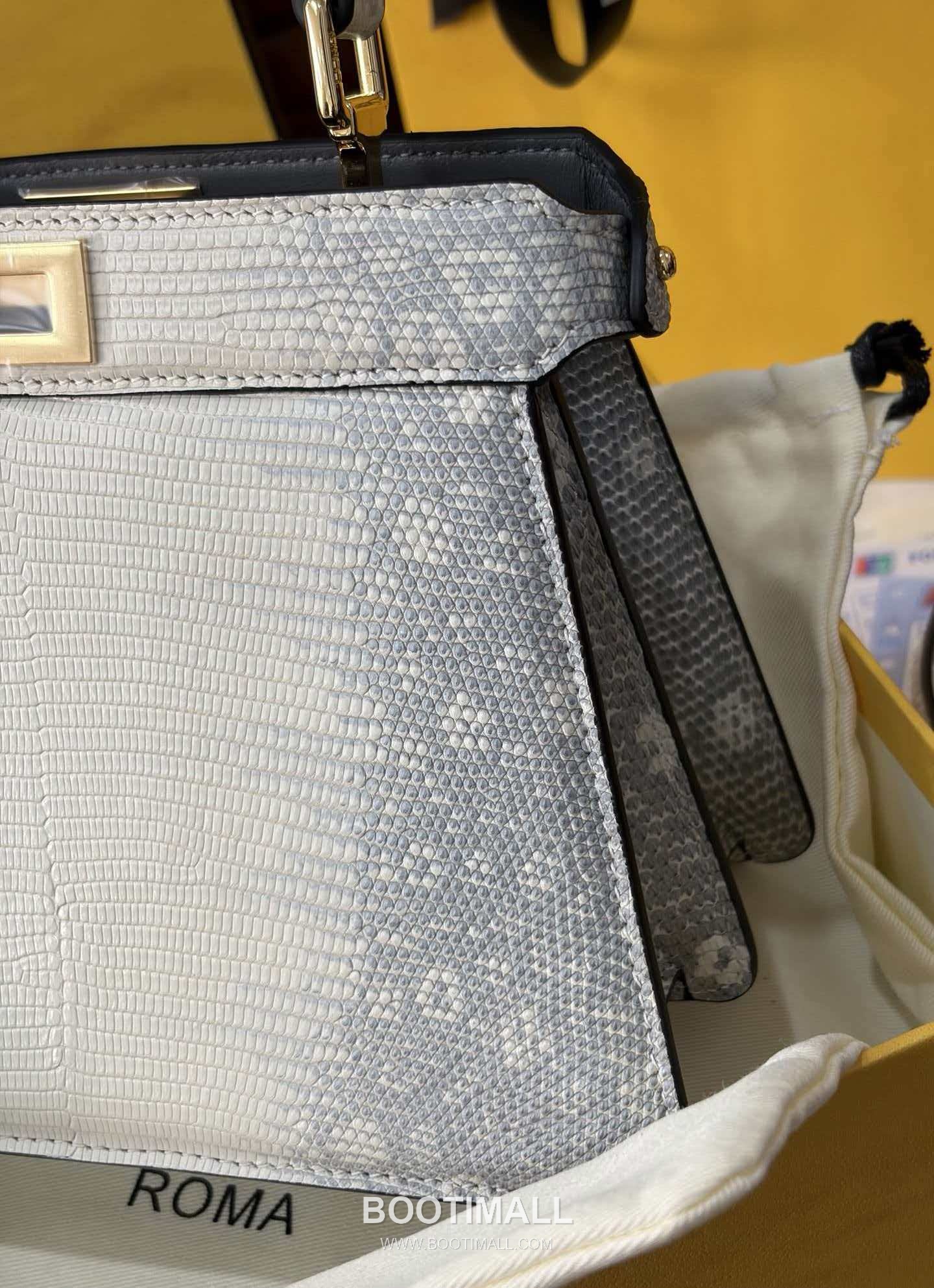 Fendi Peekaboo ISeeU Mini Lizard Leather Bag 펜디 피카부 아이씨유 미니 리자드 레더 백 20cm 9