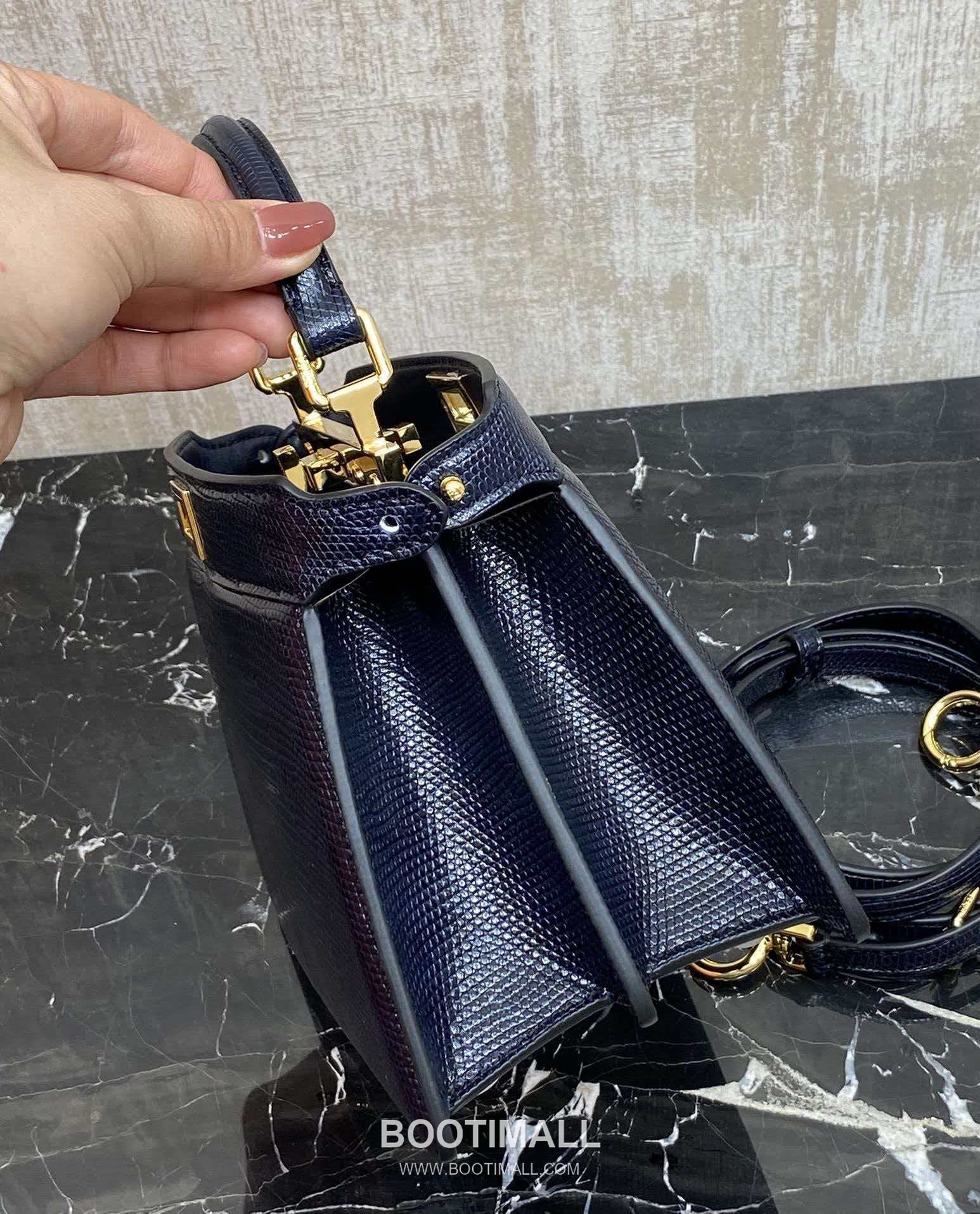 Fendi Peekaboo ISeeU Mini Lizard Leather Bag 펜디 피카부 아이씨유 미니 리자드 레더 백 20cm 3