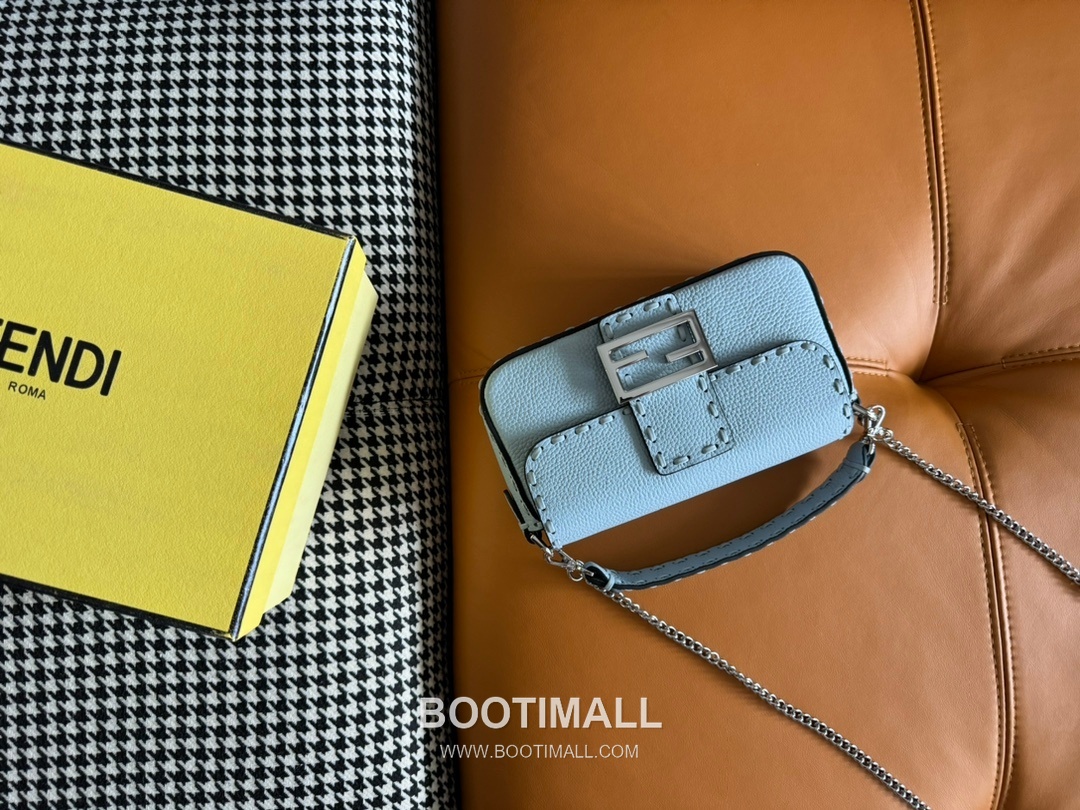 Fendi Baguette Mini Cuoio Romano Leather Bag 펜디 바게트 미니 쿠오이오 로마노 레더 백 20cm 15