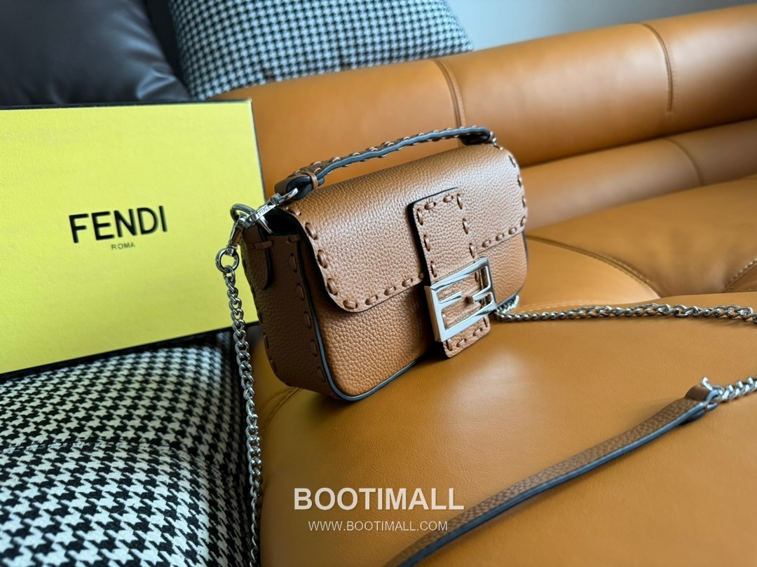 Fendi Baguette Mini Cuoio Romano Leather Bag 펜디 바게트 미니 쿠오이오 로마노 레더 백 20cm 2