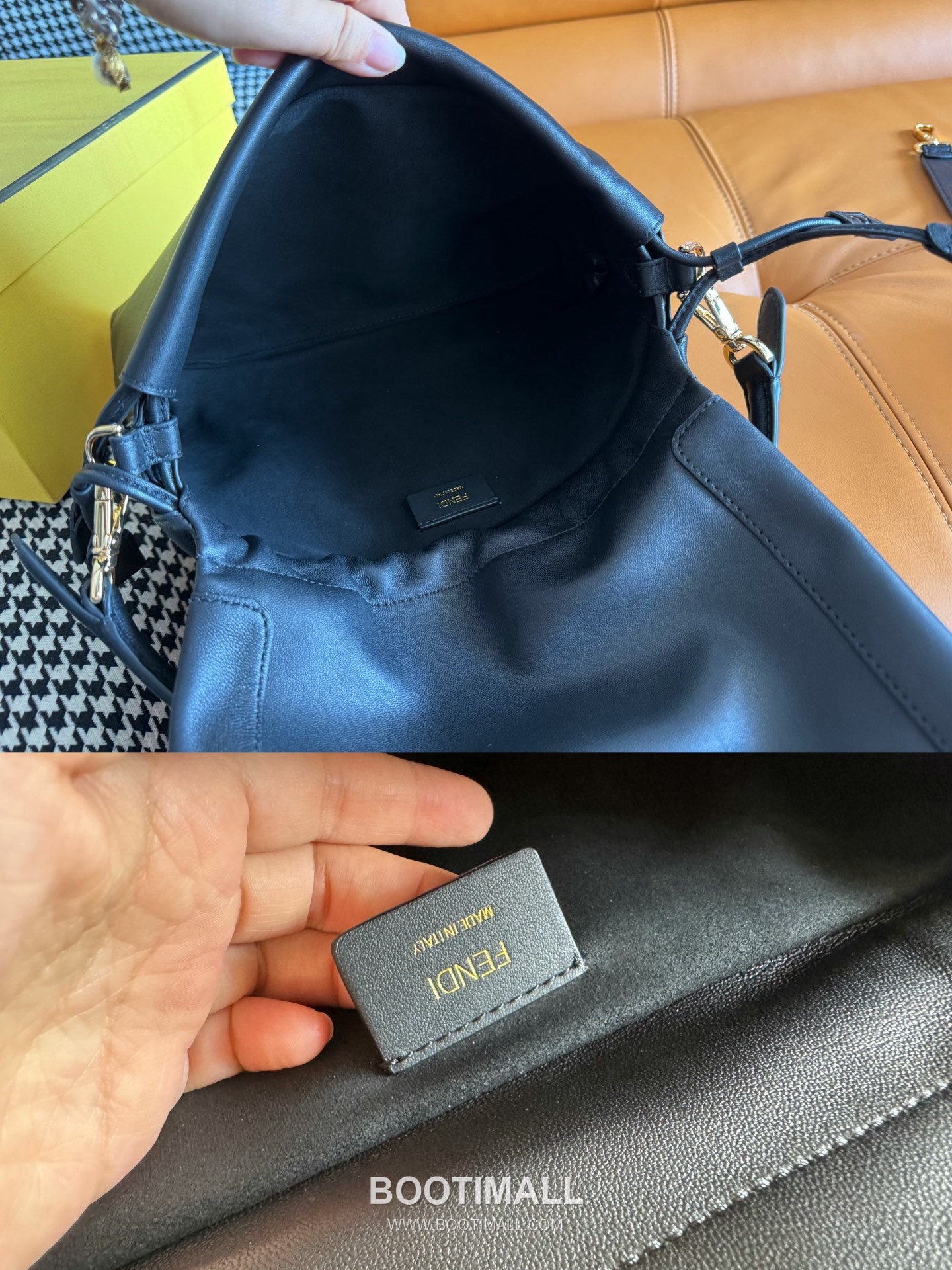 Fendi Mamma Baguette Medium Nappa Leather Black Shoulder Bag 펜디 맘마 바게트 미디엄 나파 레더 블랙 숄더백 26.5cm 18