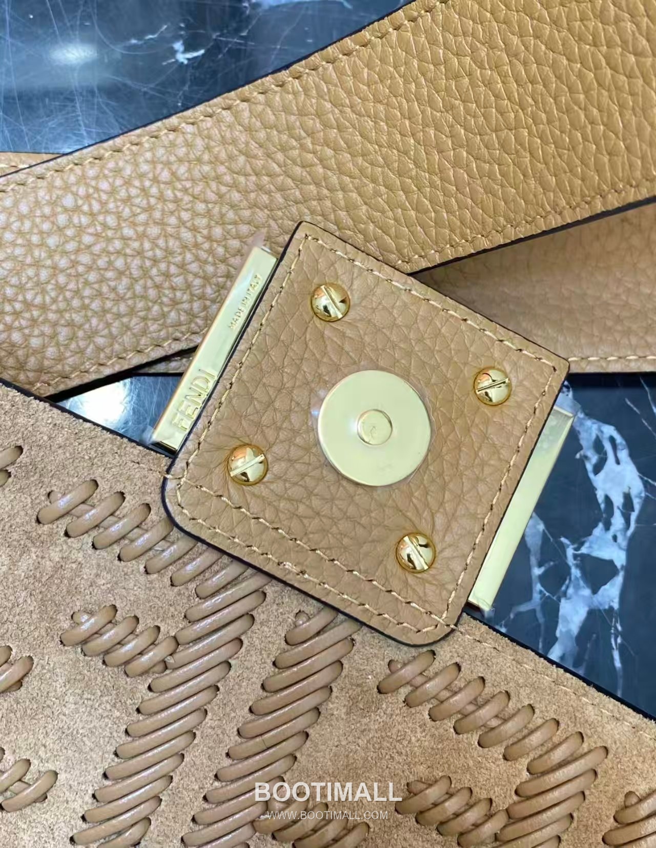 Fendi Baguette Medium Woven Leather Bag 펜디 바게트 미디엄 우븐 레더 백 27cm 8