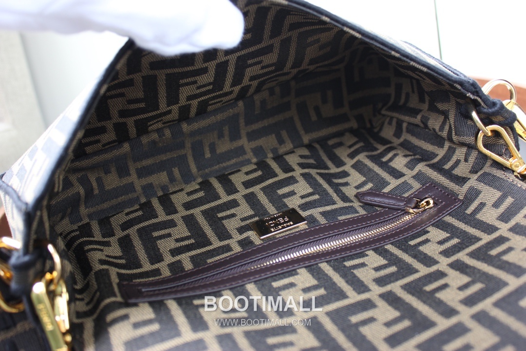 Fendi Baguette Medium FF Jacquard Fabric Bag 펜디 바게트 미디엄 FF 자카드 패브릭 백 26cm 7