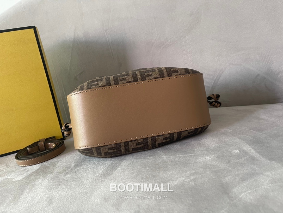 Fendi Mini Drawstring FF Print PU Fabric Bag 펜디 미니 드로스트링 FF 프린트 PU 패브릭 백 21.5cm 4