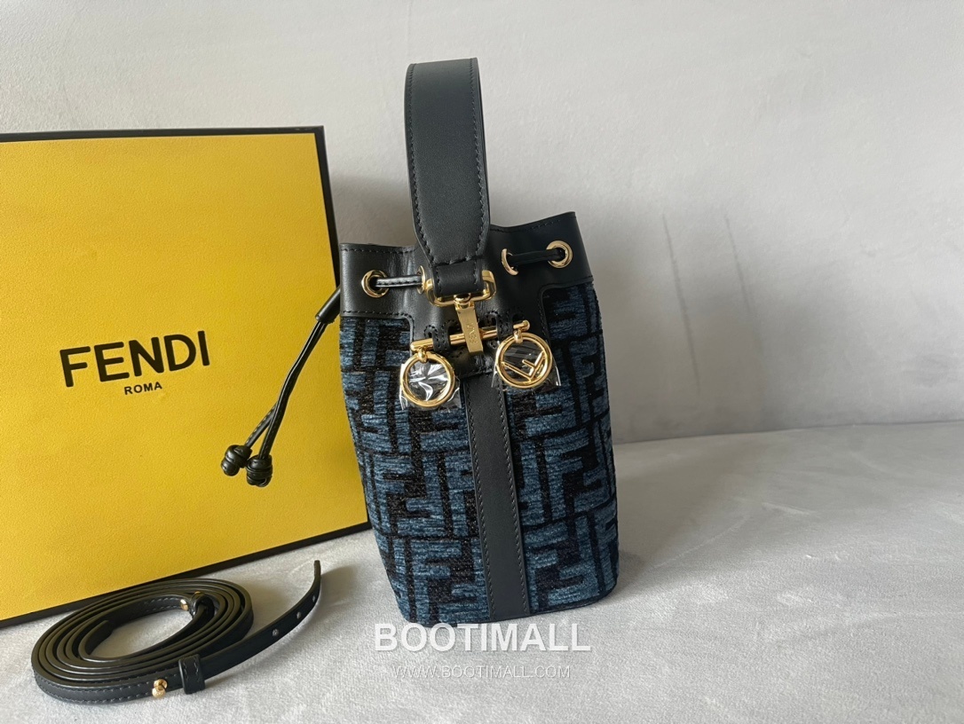 Fendi Mon Tresor Small FF Chenille Bucket Bag 펜디 몬 트레조 스몰 FF 셰닐 버킷백 18cm 3