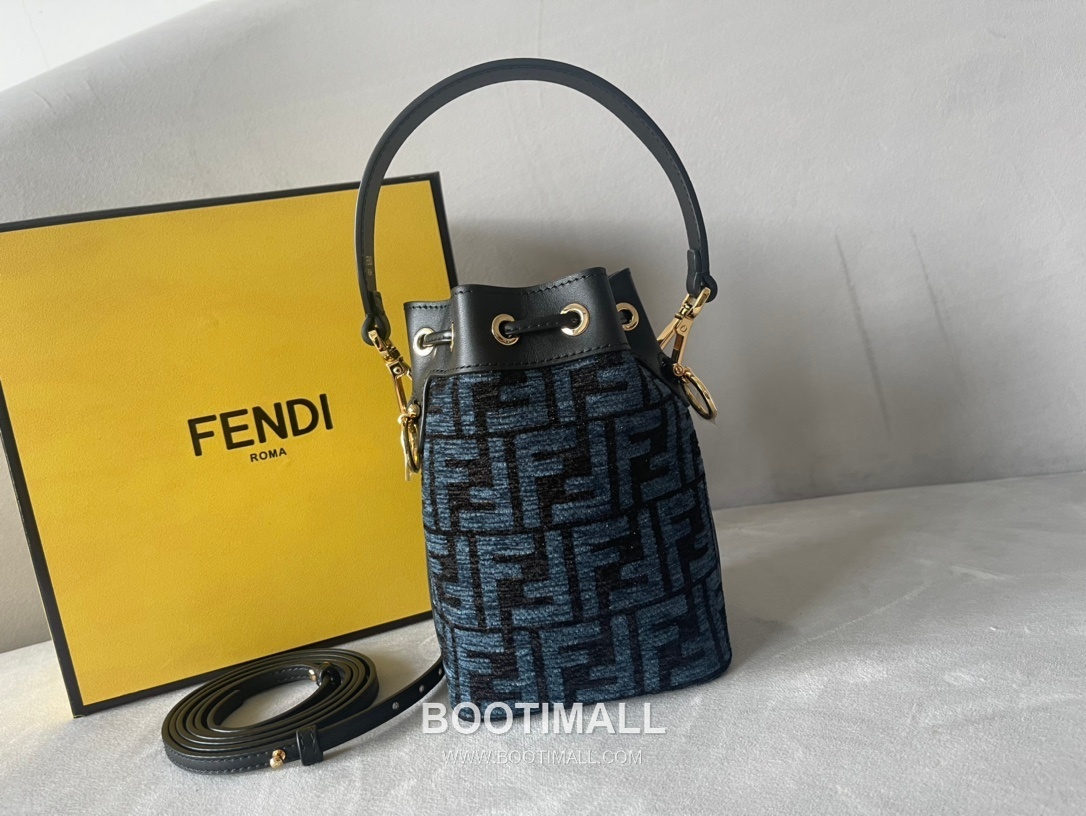 Fendi Mon Tresor Small FF Chenille Bucket Bag 펜디 몬 트레조 스몰 FF 셰닐 버킷백 18cm 4