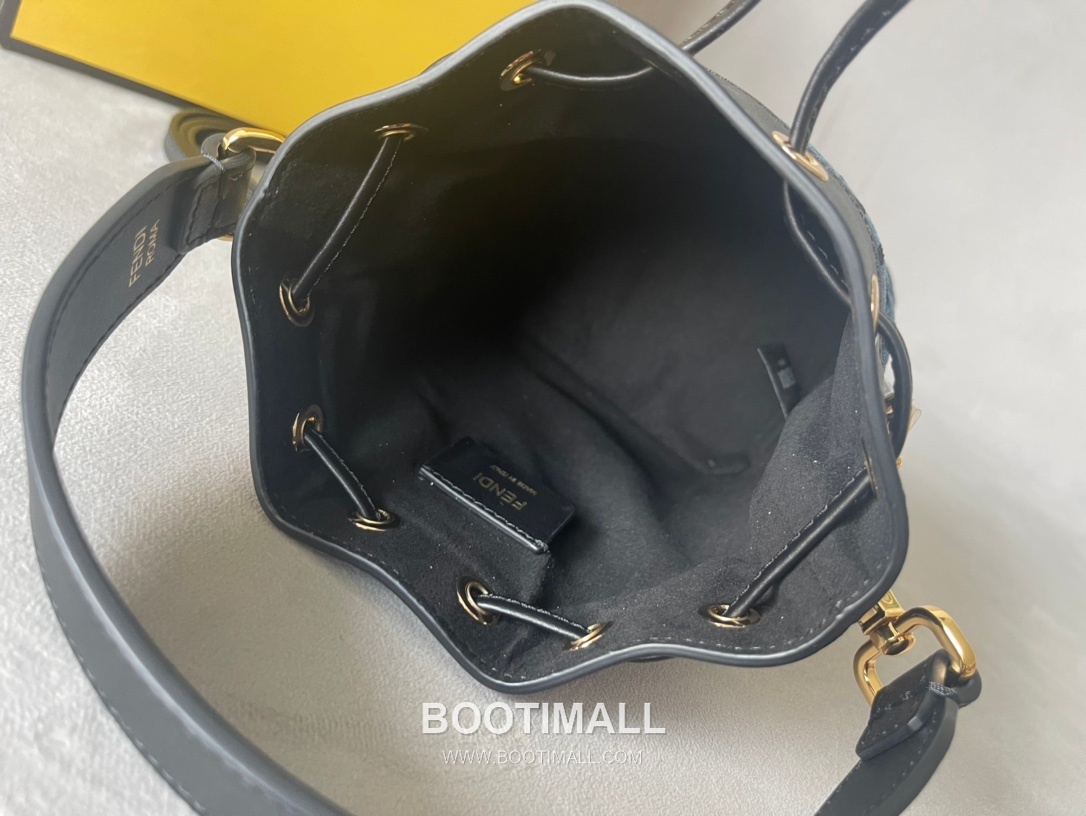 Fendi Mon Tresor Small FF Chenille Bucket Bag 펜디 몬 트레조 스몰 FF 셰닐 버킷백 18cm 8