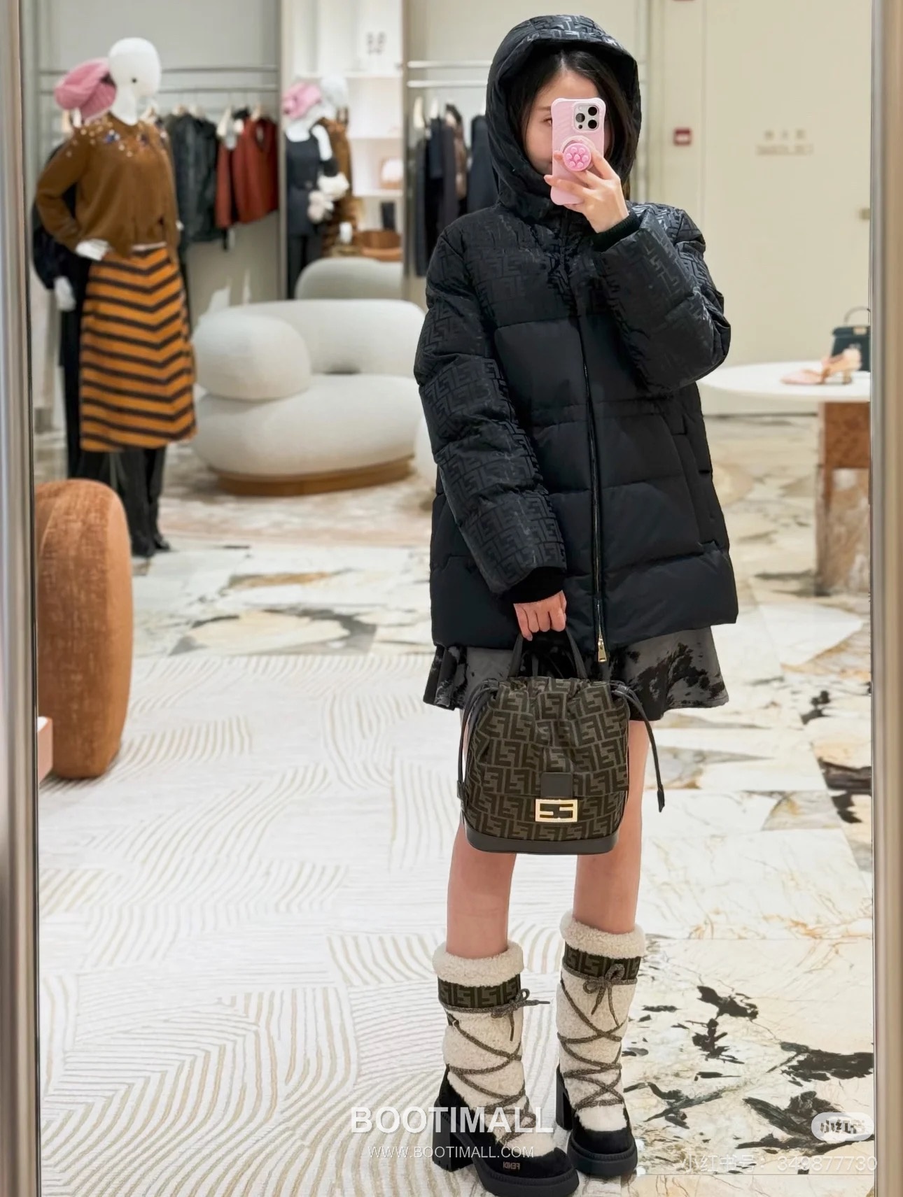 Fendi Vintage Monogram Drawstring Canvas Brown Backpack 펜디 빈티지 모노그램 드로우스트링 캔버스 브라운 백팩 26cm 1