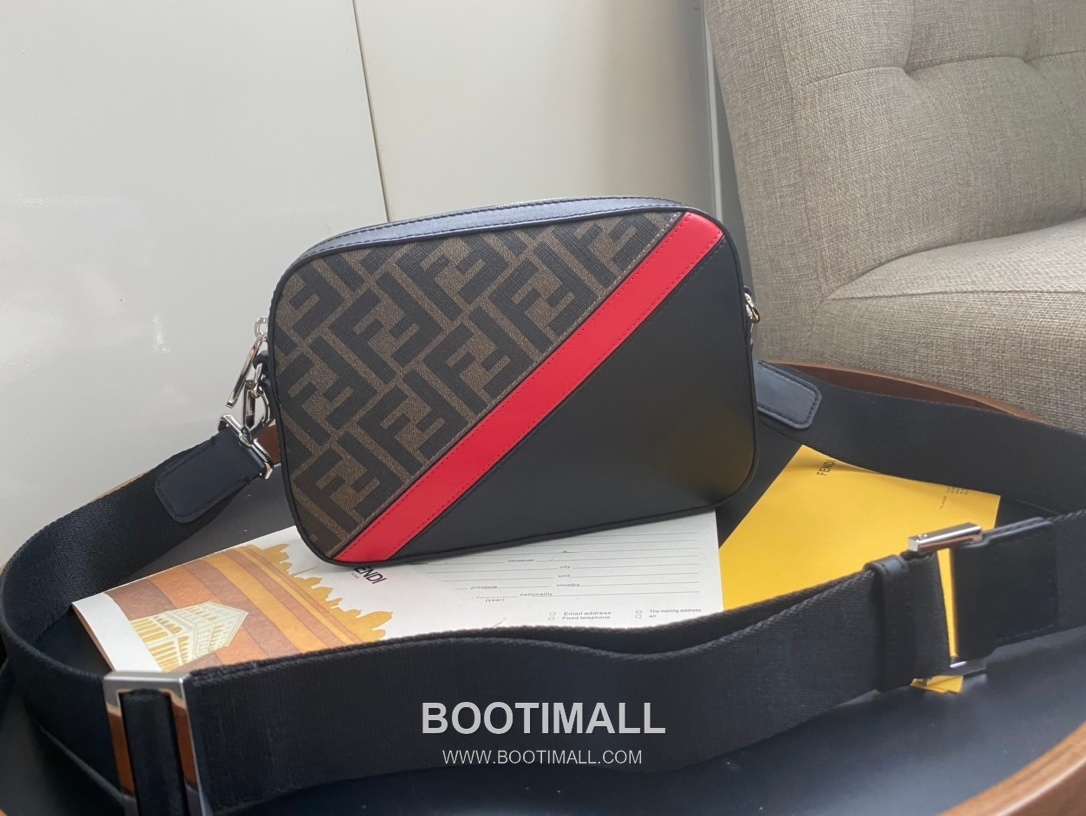 Fendi Camera Case FF Jacquard Fabric Bag 펜디 카메라 케이스 FF 자카드 패브릭 백 22cm 1