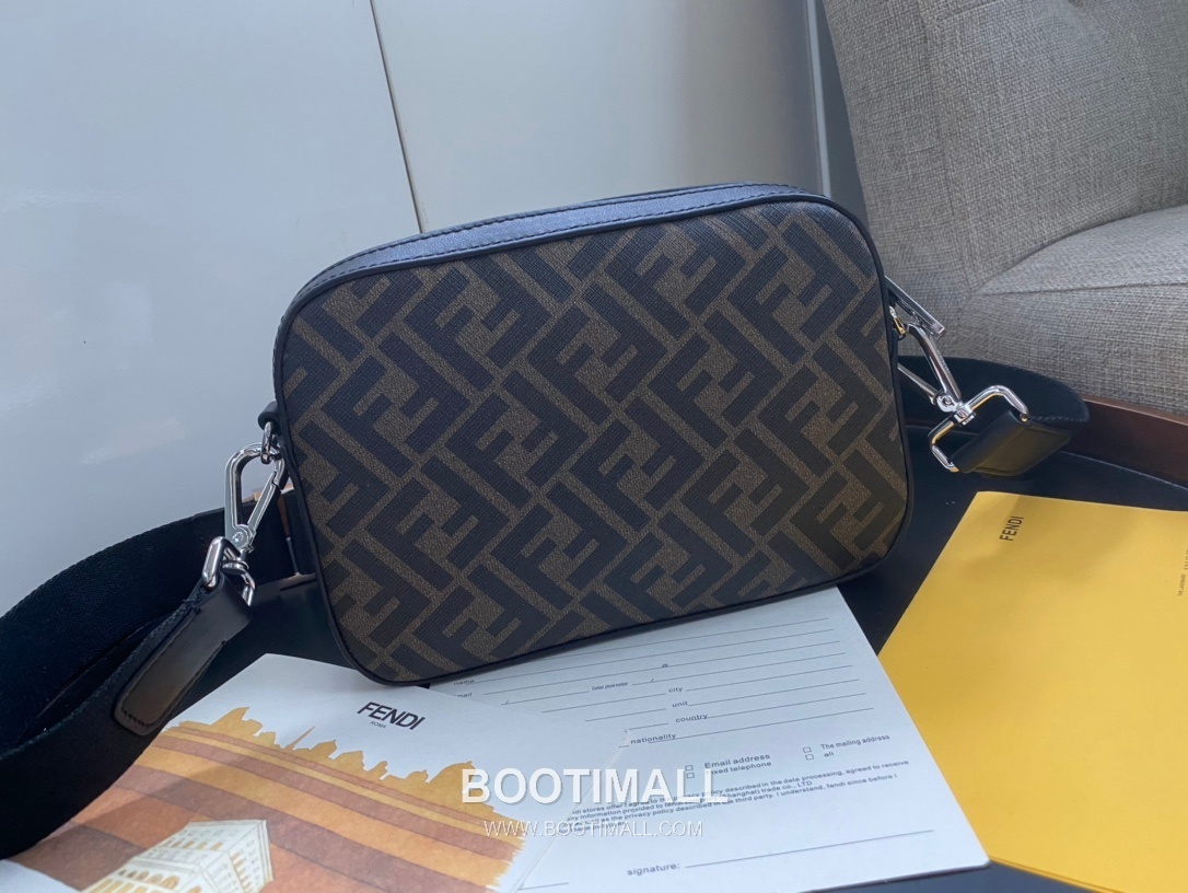Fendi Camera Case FF Jacquard Fabric Bag 펜디 카메라 케이스 FF 자카드 패브릭 백 22cm 4