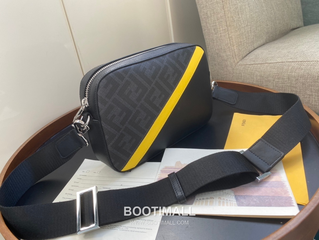 Fendi Camera Case FF Jacquard Fabric Bag 펜디 카메라 케이스 FF 자카드 패브릭 백 22cm 2