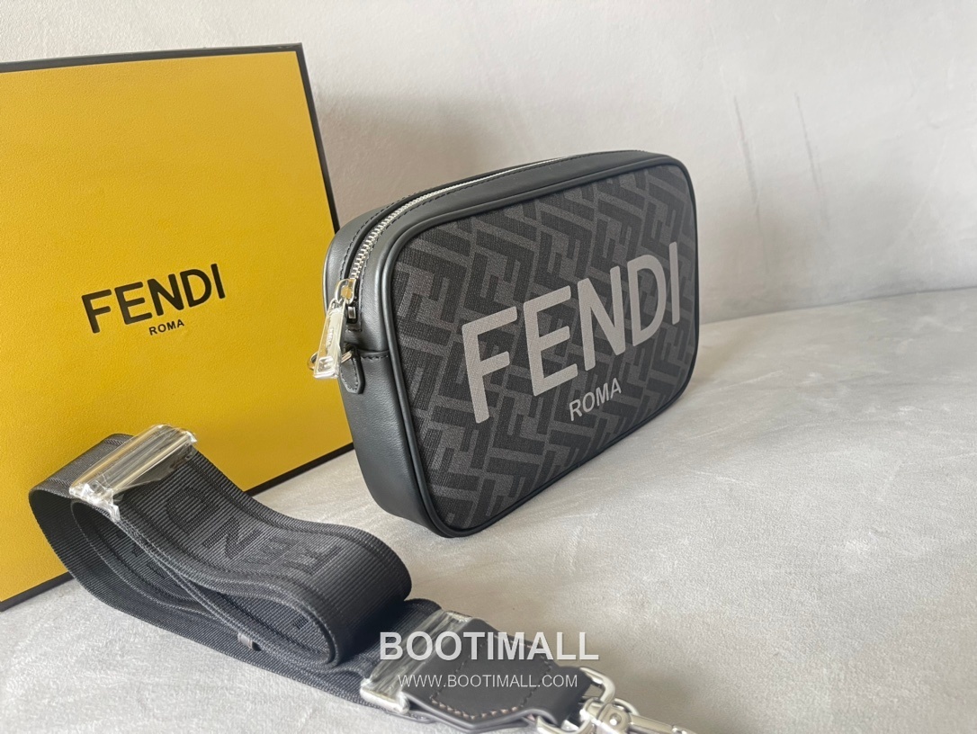 Fendi Camera Case FF Jacquard Fabric Bag 펜디 카메라 케이스 FF 자카드 패브릭 백 22cm 2