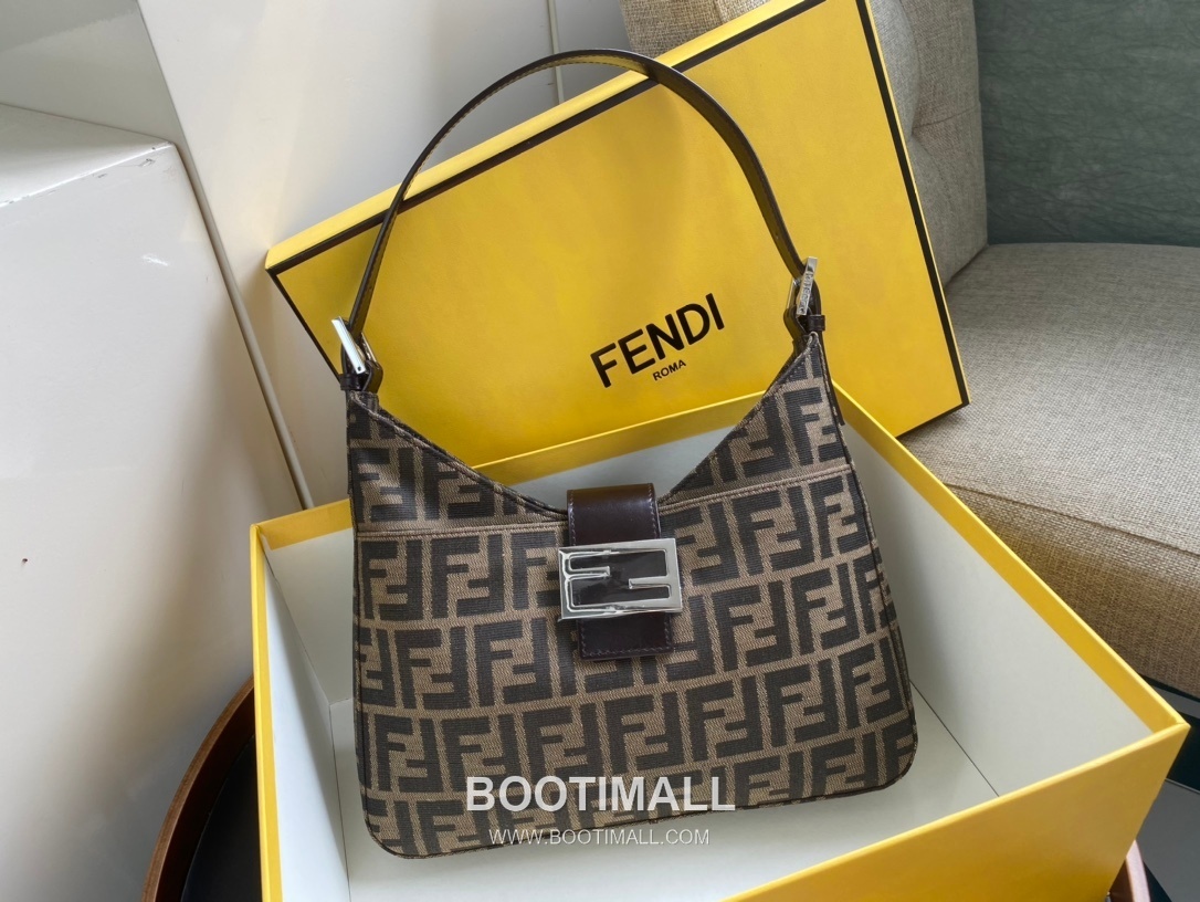 Fendi Vintage FF Canvas Shoulder Bag 펜디 빈티지 FF 캔버스 숄더백 9018M58 29cm 1
