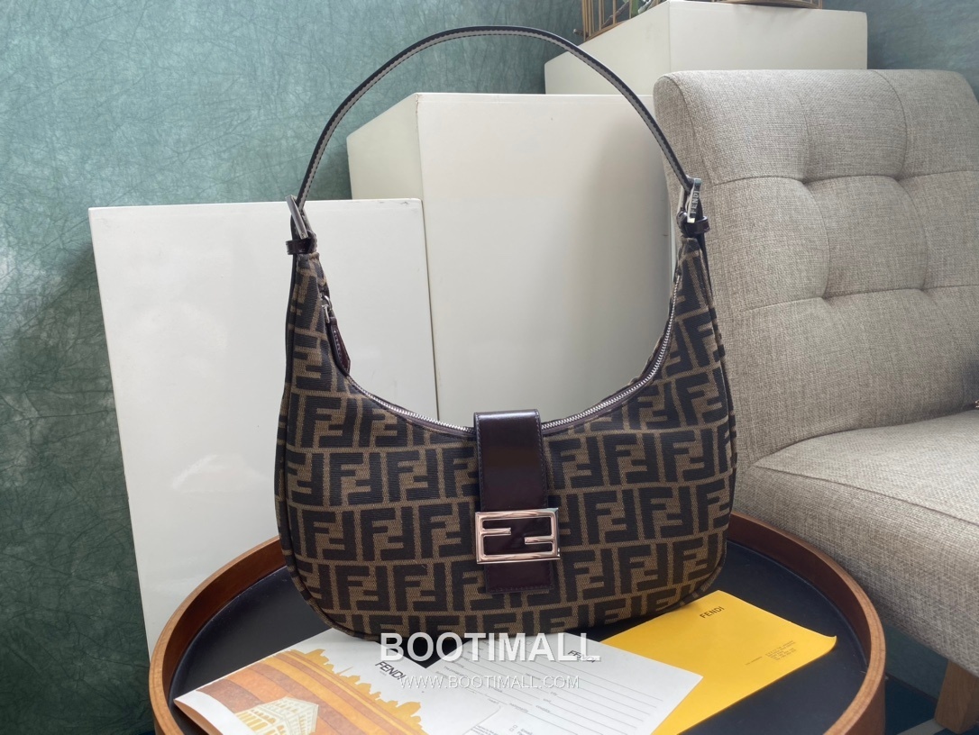Fendi Vintage FF Canvas Shoulder Bag 펜디 빈티지 FF 캔버스 숄더백 278-2M55 33cm 1