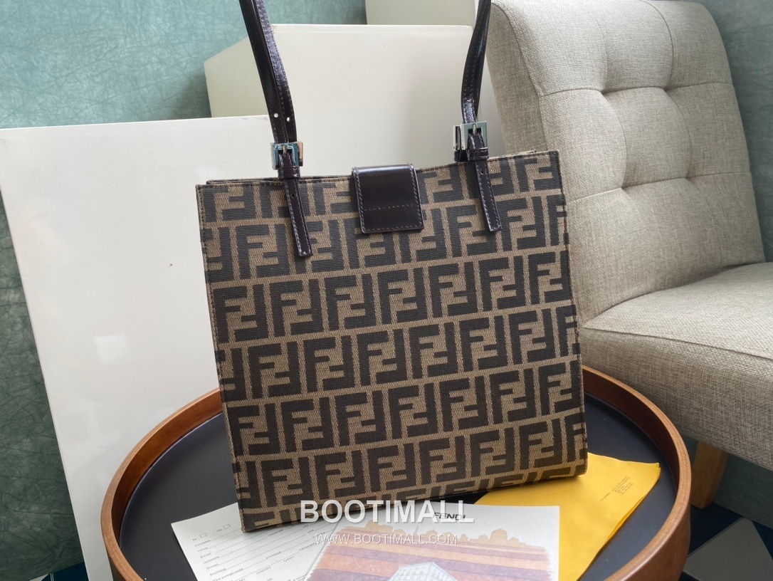 Fendi Vintage Vintage Monogram Backpack Canvas Burgundy 펜디 빈티지 모노그램 백팩 캔버스 버건디 28cm 6