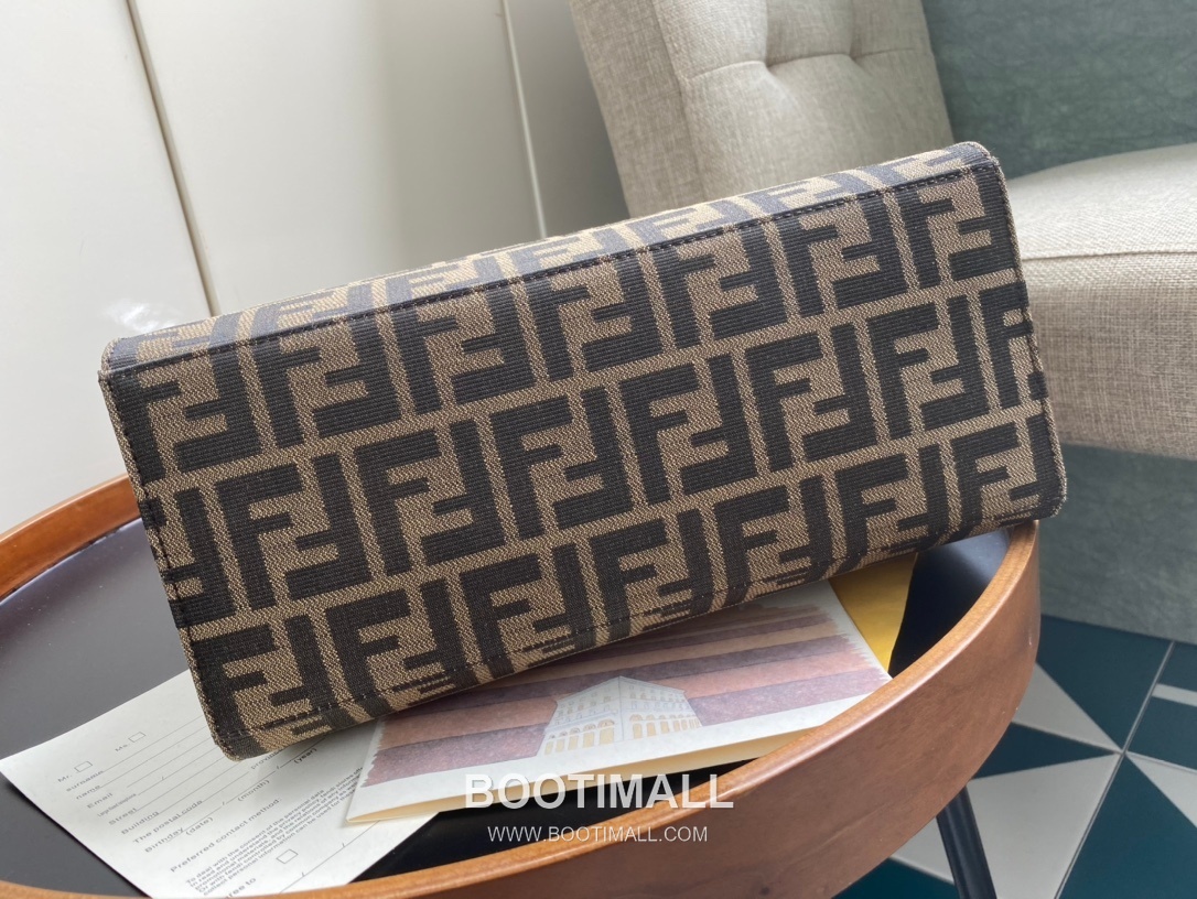 Fendi Vintage Vintage Monogram Backpack Canvas Burgundy 펜디 빈티지 모노그램 백팩 캔버스 버건디 28cm 7