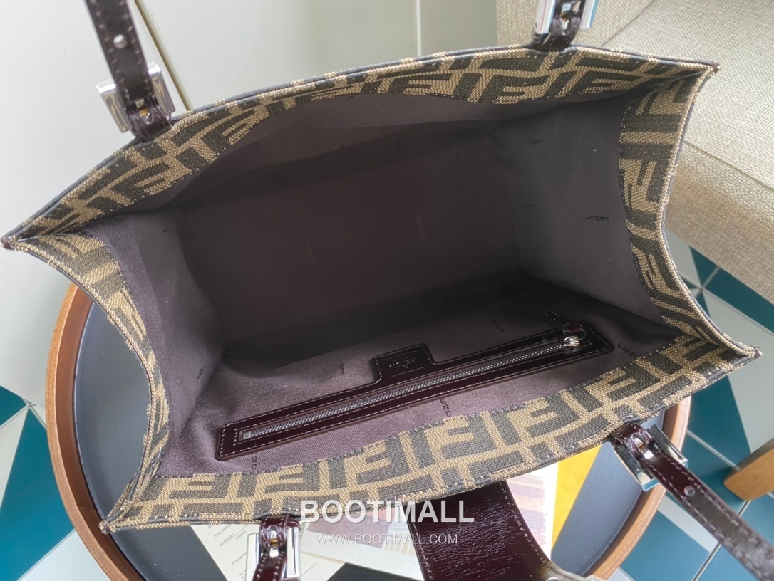 Fendi Vintage Vintage Monogram Backpack Canvas Burgundy 펜디 빈티지 모노그램 백팩 캔버스 버건디 28cm 8