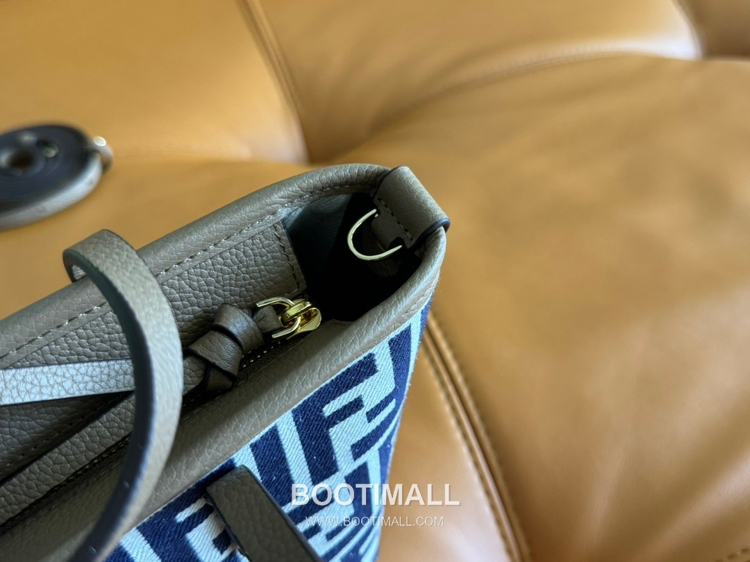 Fendi FF Jacquard Mini Shopper Tote Bag 펜디 FF 자카드 미니 쇼퍼 토트백 83278M55 23cm 7