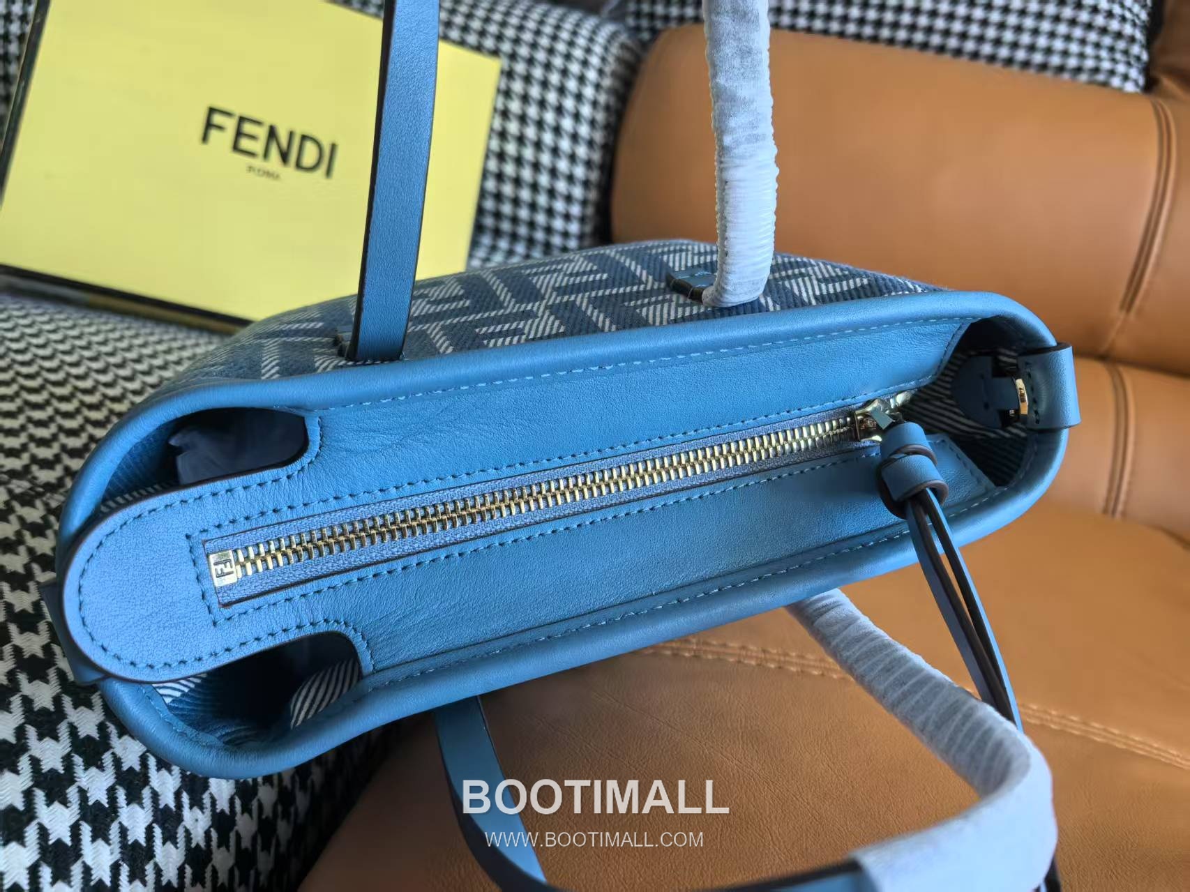 Fendi FF Denim Effect Jacquard Mini Tote Bag 펜디 FF 데님 이펙트 자카드 미니 토트백 83278M55 15.5cm 5