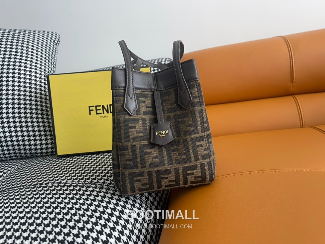 Fendi Origami FF Canvas Foldable Bucket Tote Bag 펜디 오리가미 FF 캔버스 폴더블 버킷 토트백 8826M68 19cm 4