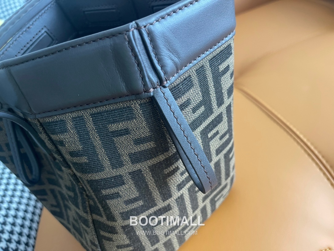 Fendi Origami FF Canvas Foldable Bucket Tote Bag 펜디 오리가미 FF 캔버스 폴더블 버킷 토트백 8826M68 19cm 6