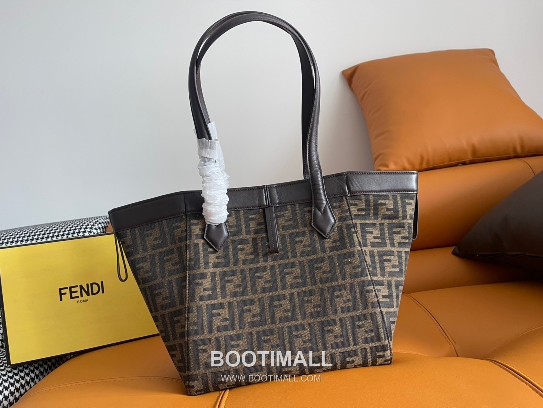 Fendi Origami FF Canvas Foldable Bucket Tote Bag 펜디 오리가미 FF 캔버스 폴더블 버킷 토트백 8626M72 27cm 4