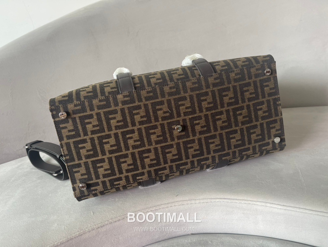 Fendi FF Recycled Jacquard Large Tote Bag 펜디 FF 리사이클 자카드 라지 토트백 390M78 41cm 4