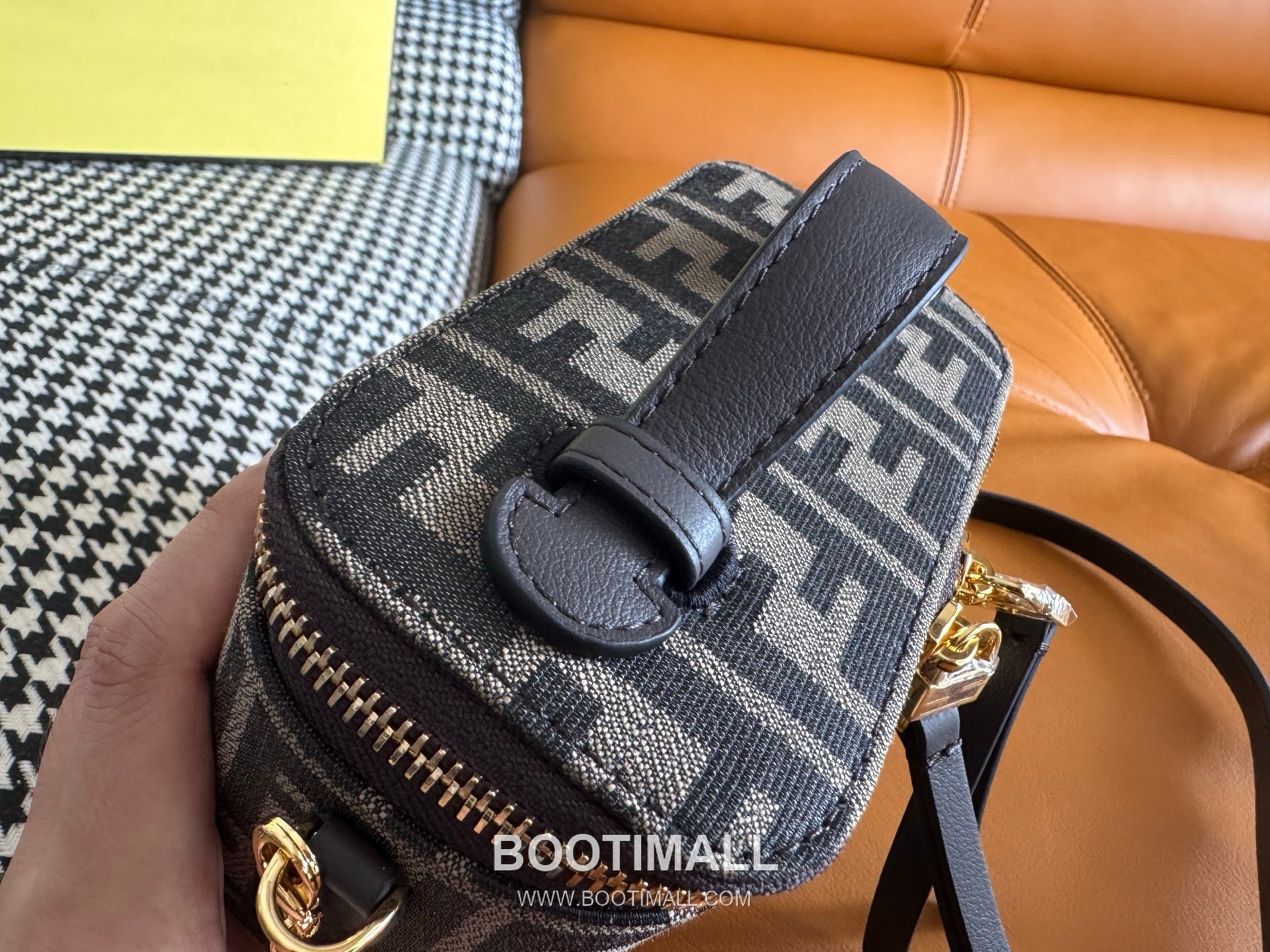 Fendi FF Jacquard Vanity Fabric Tobacco Brown Zip Wallet 펜디 FF 자카드 베니티 패브릭 토바코 브라운 지퍼지갑 16cm 8