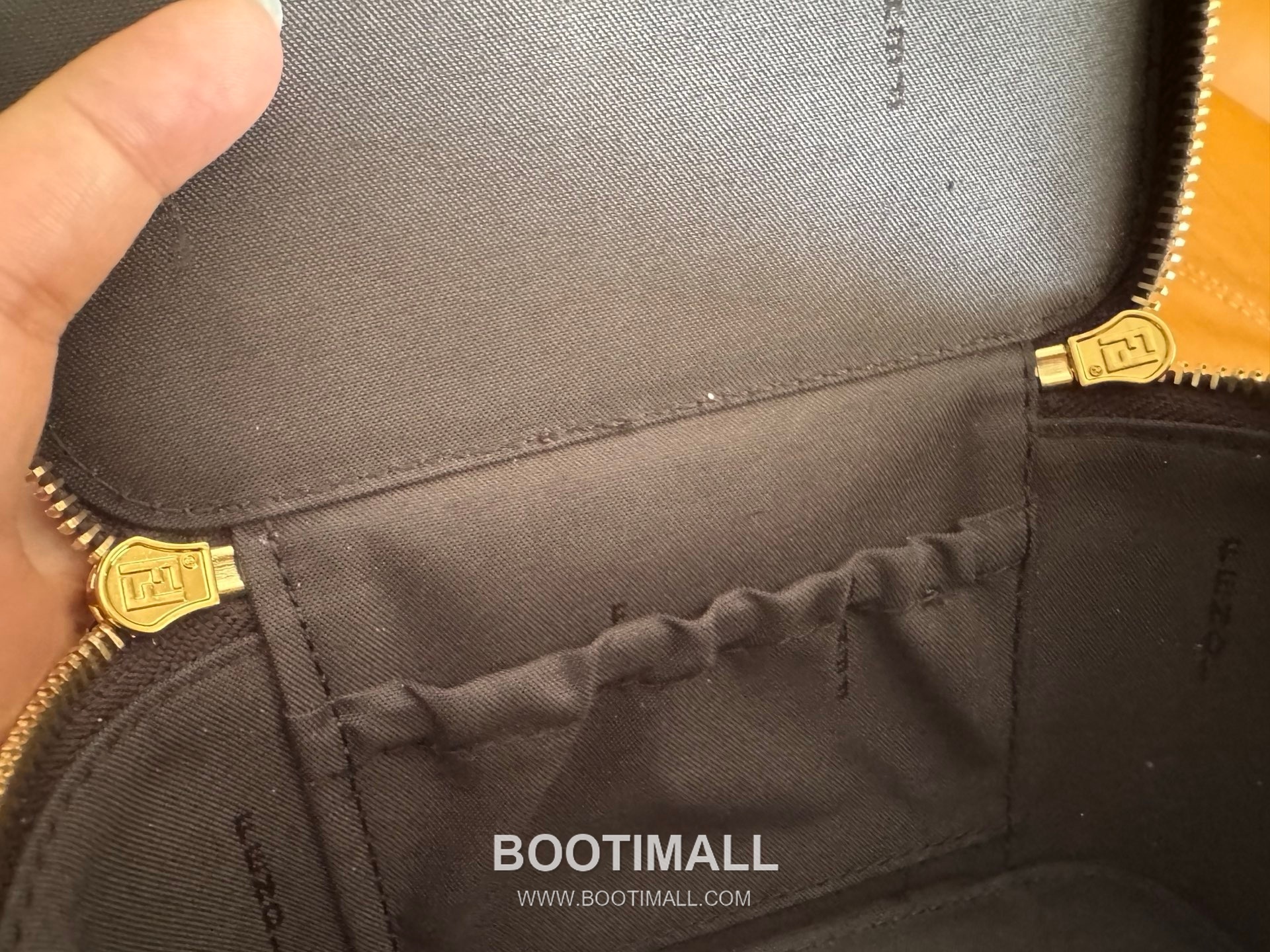 Fendi FF Jacquard Vanity Fabric Tobacco Brown Zip Wallet 펜디 FF 자카드 베니티 패브릭 토바코 브라운 지퍼지갑 16cm 11