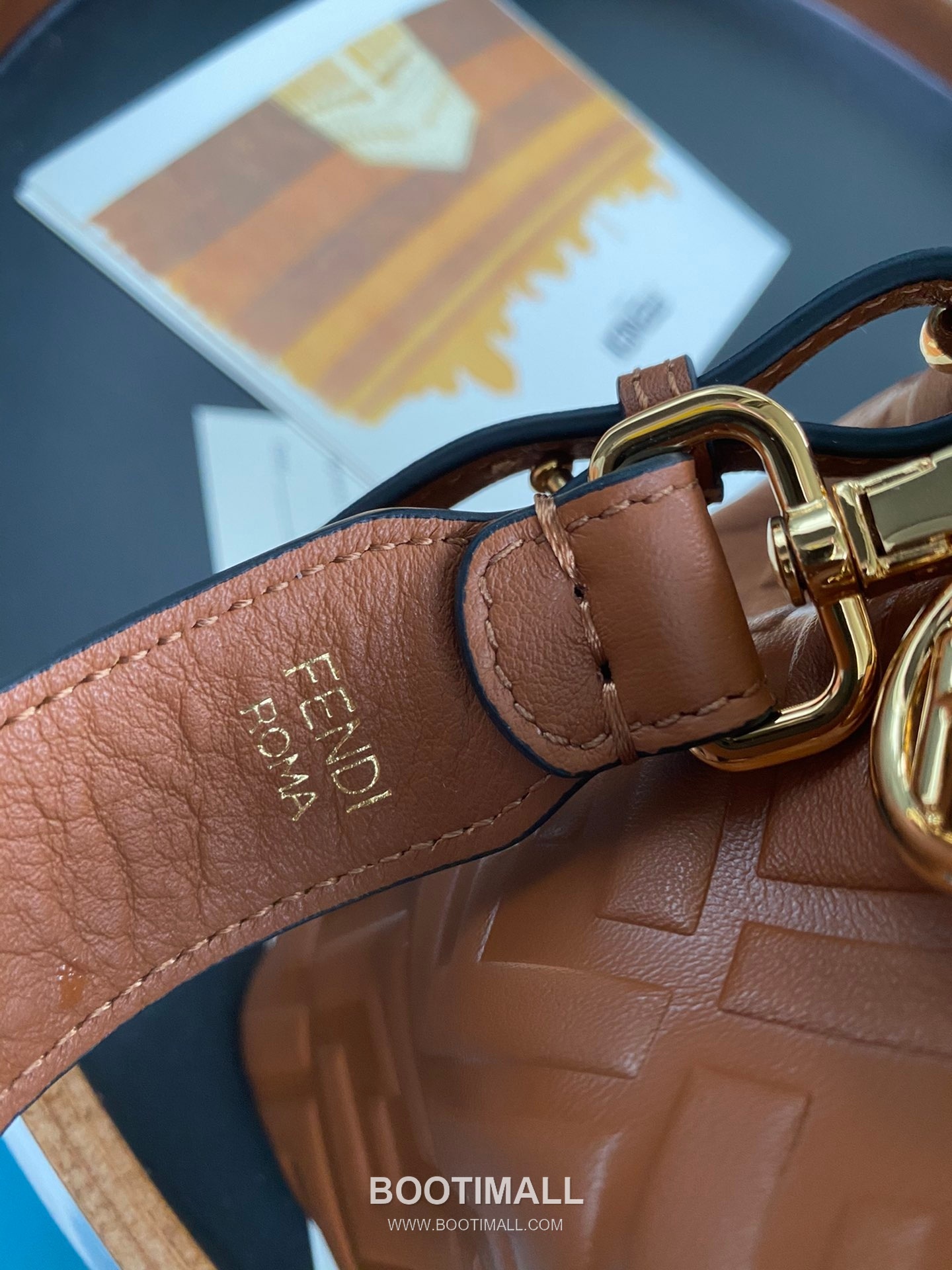 Fendi Mon Trésor FF Embossed Calfskin Bucket Bag 펜디 몽 트레조르 FF 엠보스 카프스킨 버킷백 183M65 18cm 7