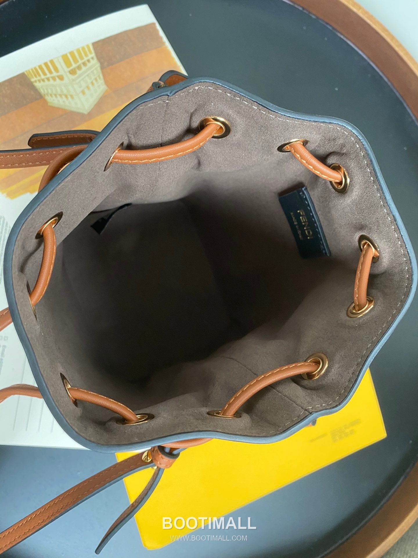 Fendi Mon Trésor FF Embossed Calfskin Bucket Bag 펜디 몽 트레조르 FF 엠보스 카프스킨 버킷백 183M65 18cm 8