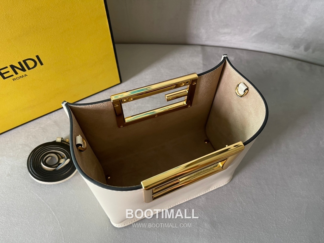 Fendi Way Leather Small Bag 펜디 웨이 가죽 스몰 토트 숄더백 054M80 20cm 6