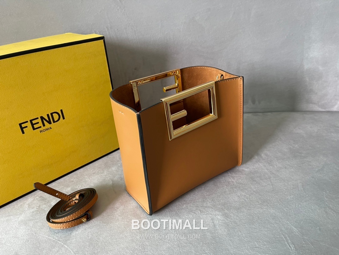 Fendi Way Leather Small Bag 펜디 웨이 가죽 스몰 토트 숄더백 054M80 20cm 3