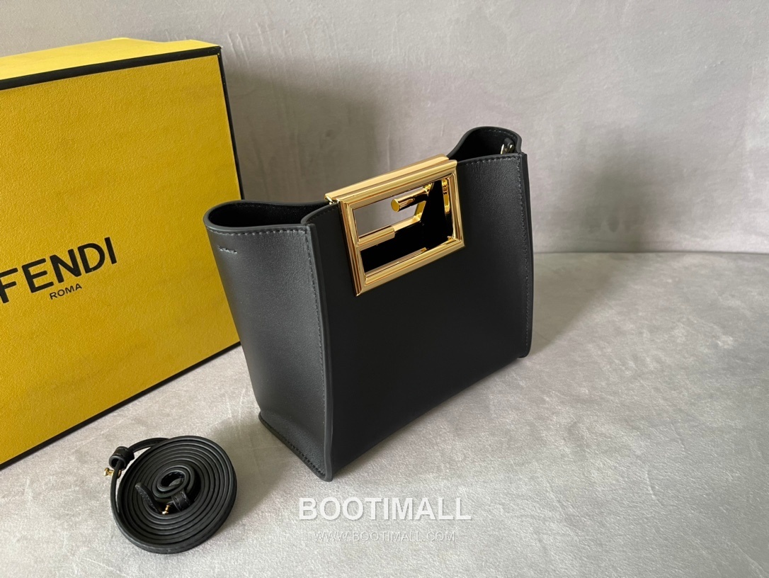Fendi Way Leather Small Bag 펜디 웨이 가죽 스몰 토트 숄더백 054M80 20cm 3